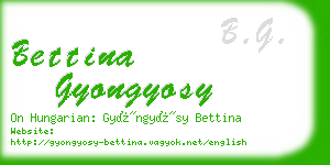 bettina gyongyosy business card